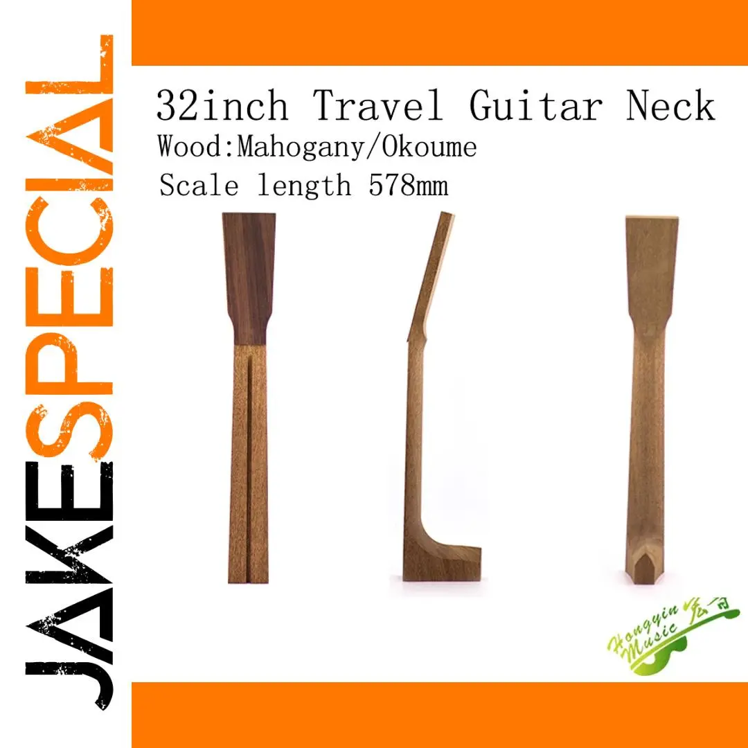 32-inch Guitar Neck with Mahogany or Okoume 1 32-inch Guitar Neck with Mahogany or Okoume