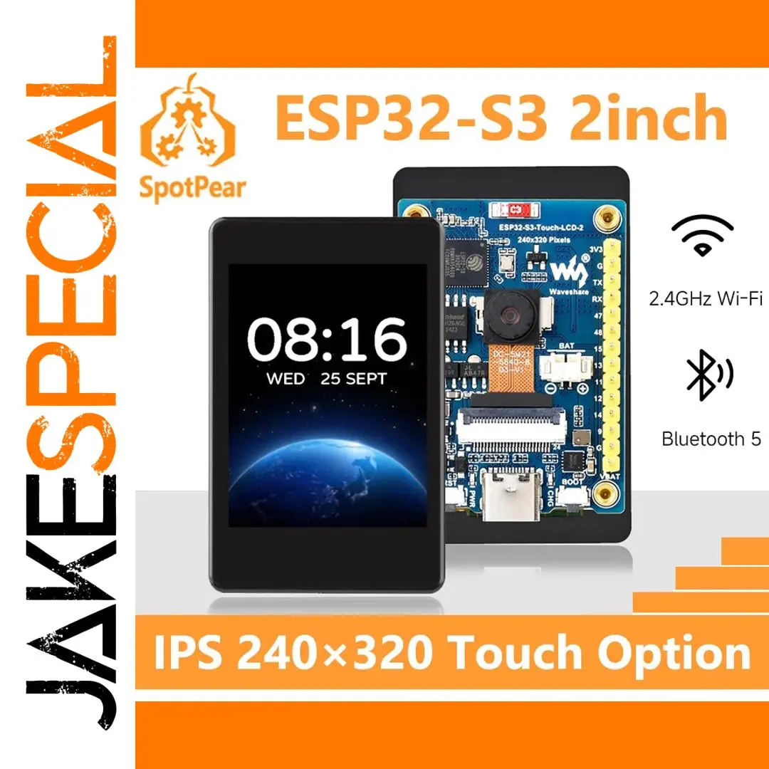 Waveshare ESP32-S3 2-Inch Touch Display Board 1 Waveshare ESP32-S3 2-Inch Touch Display Board