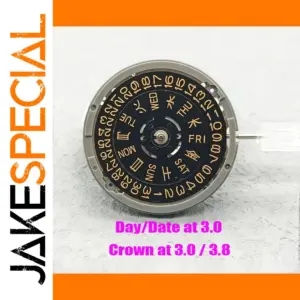 NH36A Automatic Movement with Gold Dial for Watches