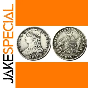 Vintage US Capped Bust Half Coin Replica 1838-1839