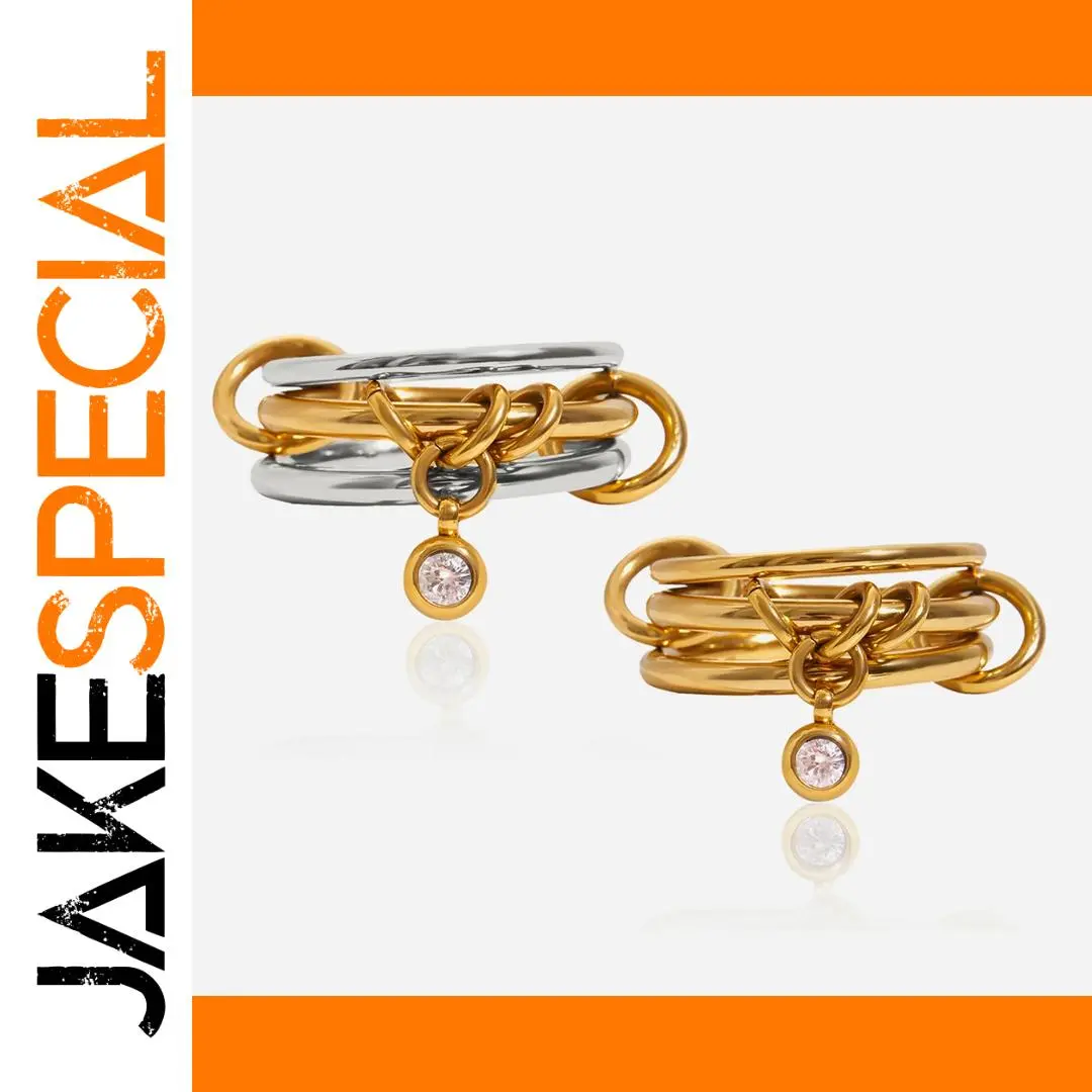 Elegant Stainless Steel Women's Fashion Ring 1 Elegant Stainless Steel Women's Fashion Ring