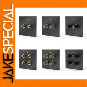 86x86mm Aluminum Speaker Binding Post Faceplate