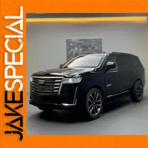 1:24 Black Die-Cast SUV Model with Lights