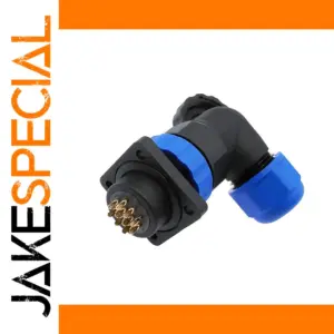 Waterproof 90-Degree Connector for Industrial Use