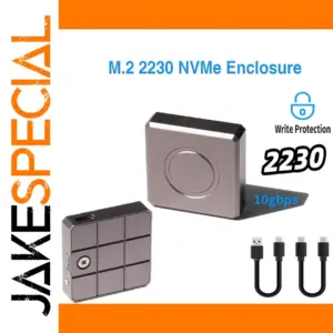 M.2 NVMe SSD Enclosure Supports 4TB USB 3.2