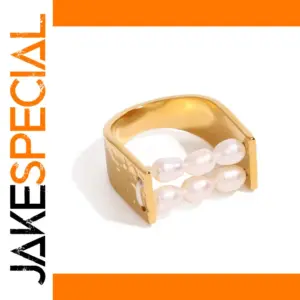 Elegant Gold Stainless Steel Ring for Men & Women