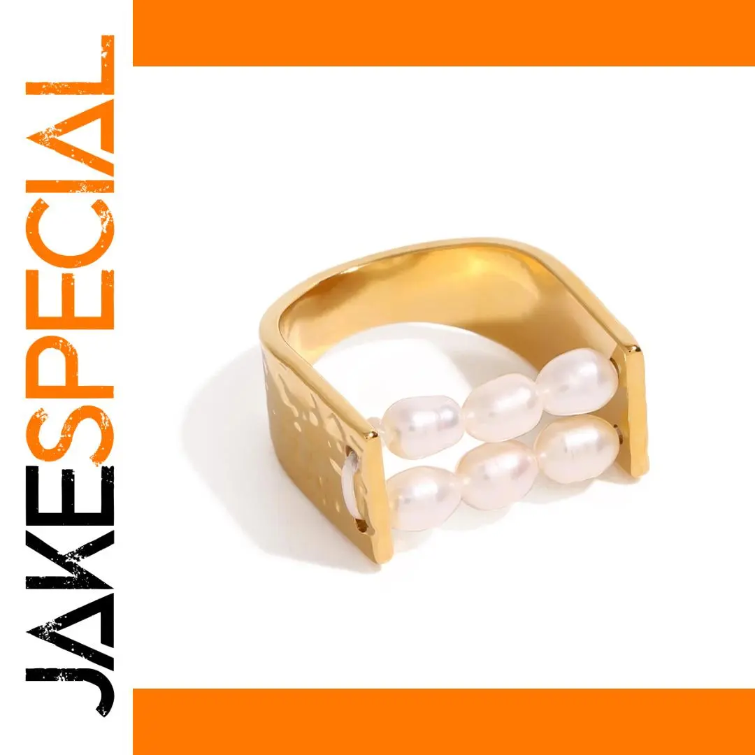 Elegant Gold Stainless Steel Ring for Men & Women 1 Elegant Gold Stainless Steel Ring for Men & Women