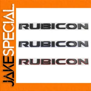 Jeep Wrangler Rubicon Emblem - 19.9 cm Metal Badge