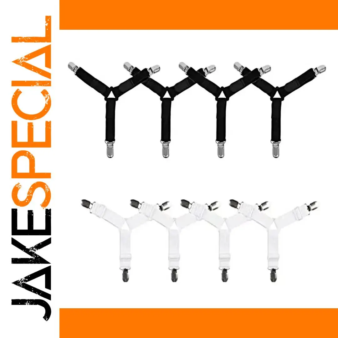 Bed Sheet Grippers Set for Secure Bedding 1 Bed Sheet Grippers Set for Secure Bedding