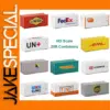 HO Scale 20ft Shipping Container Set with Branding