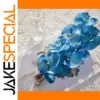 Vibrant Blue Artificial Orchid Bouquet 70cm