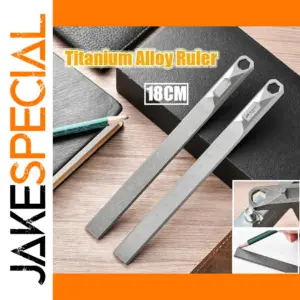 Titanium Multitool Ruler with Hex Wrench