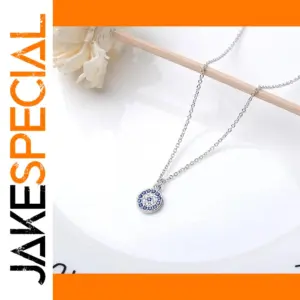 Silver Zircon Pendant Necklace for Women