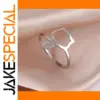 Cat-Shaped Stainless Steel Adjustable Ring