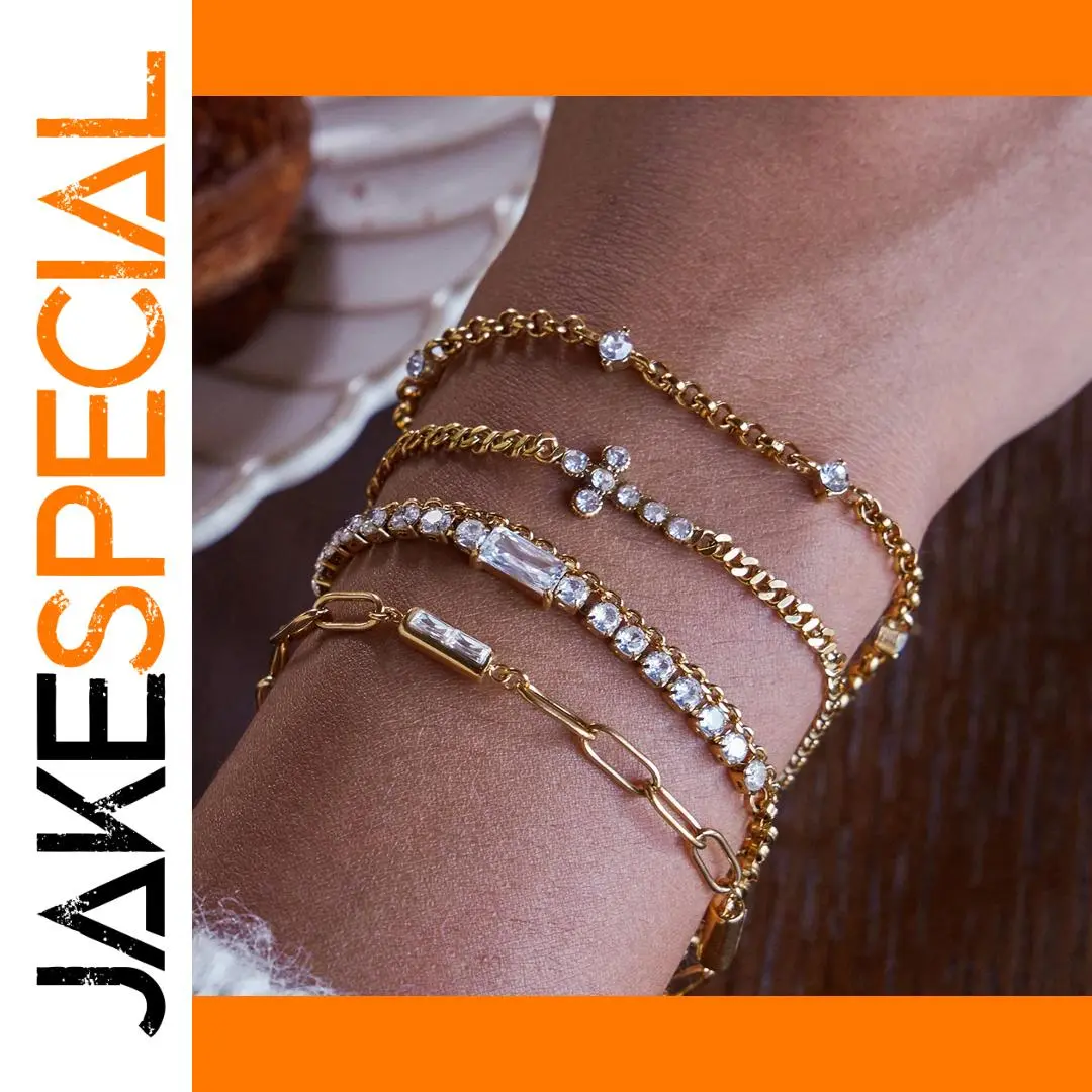 Stainless Steel Zircon Bracelet for Women 1 Stainless Steel Zircon Bracelet for Women