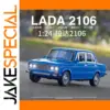 Vintage Blue 1:24 Diecast Lada Model