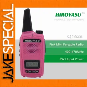 Pink Compact Two-Way Radio Model Q1626