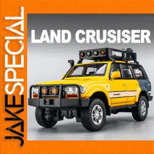 Yellow Off-Road Land Cruiser Diecast Model