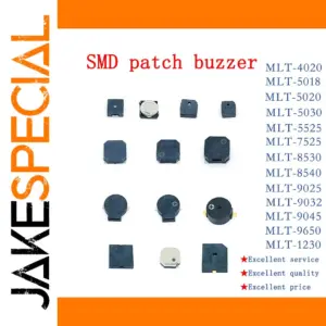Set of 10 Electromagnetic Patch Buzzers for Electronics