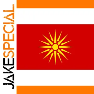 Macedonia Flag 90x150cm, Durable Polyester