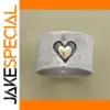 Silver Heart-Shaped Ring for Women