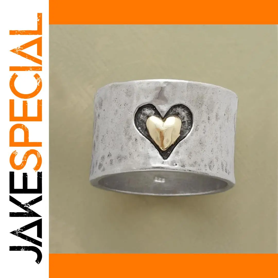 Silver Heart-Shaped Ring for Women 1 Silver Heart-Shaped Ring for Women