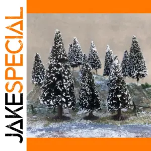 Winter Pine Tree Set for Dioramas (60-150mm)