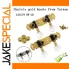 Elegant Gold Ukulele Tuning Pegs Set
