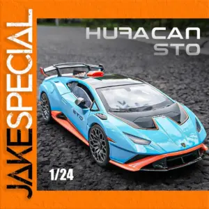 Vibrant Blue Lamborghini Huracan STO Model