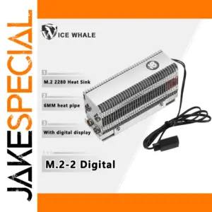 ICE Whale M.2-2 Dual Heat Pipe Heatsink for NVMe SSD