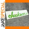 Vibrant Green Jackson Logo Guitar Decal Set