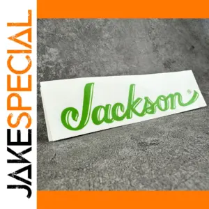 Vibrant Green Jackson Logo Guitar Decal Set