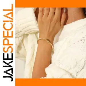 Elegant Stainless Steel Gold Bracelet for Women