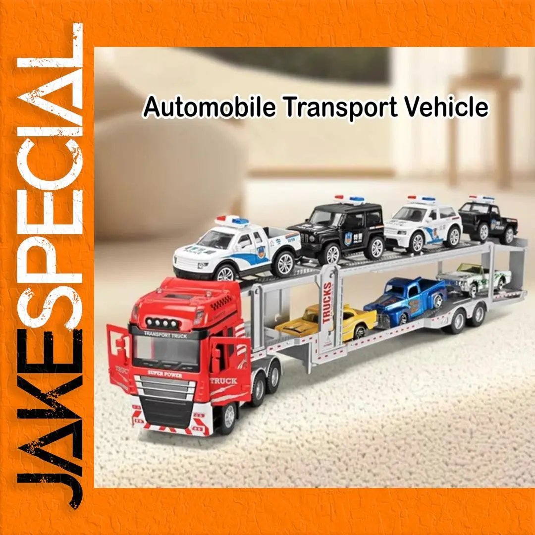 Red 1:48 Scale Transport Truck Model 1 Red 1:48 Scale Transport Truck Model