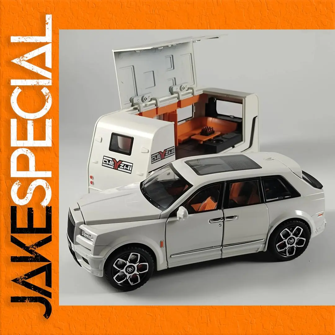 Rolls Royce Cullinan Trailer Diecast Model 1 Rolls Royce Cullinan Trailer Diecast Model