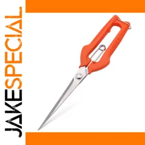 Vibrant Red Stainless Steel Garden Pruning Shears