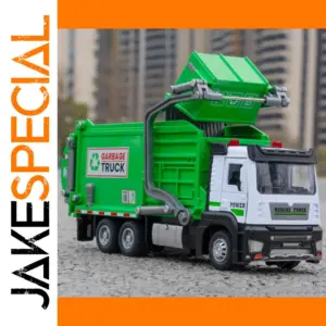 Realistic Alloy Garbage Sweeper Model 1:32 Scale