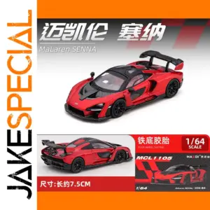 McLaren Senna 1:64 Diecast Model in Red and Black