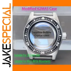 Vintage 40mm Men's Watch Case Model 62MAS Style