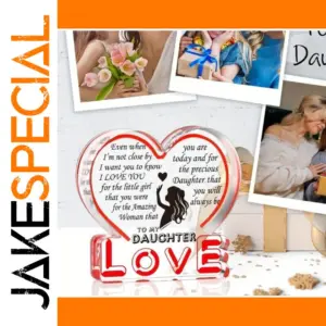 Heart-Shaped Acrylic Plaque for Women