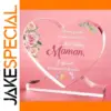 Heart-Shaped Acrylic Mother’s Day Plaque