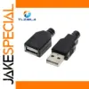 10-Pack USB Type-A Male & Female Connectors Set