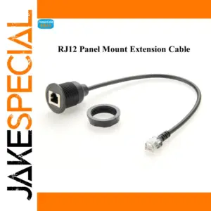30cm Black RJ12 6P6C Extension Cable