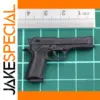 1/6 Scale M9 Black Pistol Model for Action Figures