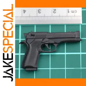 1/6 Scale M9 Black Pistol Model for Action Figures