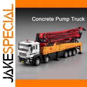 1:32 Scale Concrete Pump Truck Model in Red