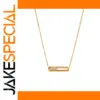 Gold-Tone Stainless Steel Geometric Necklace