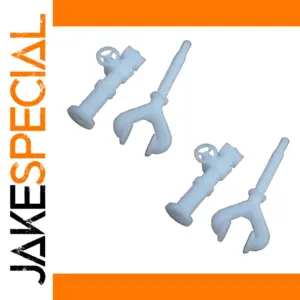 White 3D-Printed Fire Water Guns for RC Boats