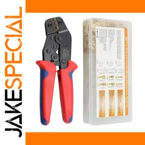 Professional Crimping Pliers with 300 Connectors Set