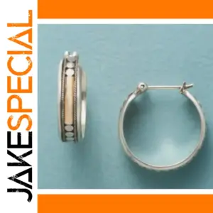 Vintage Gold Silver Drop Earrings